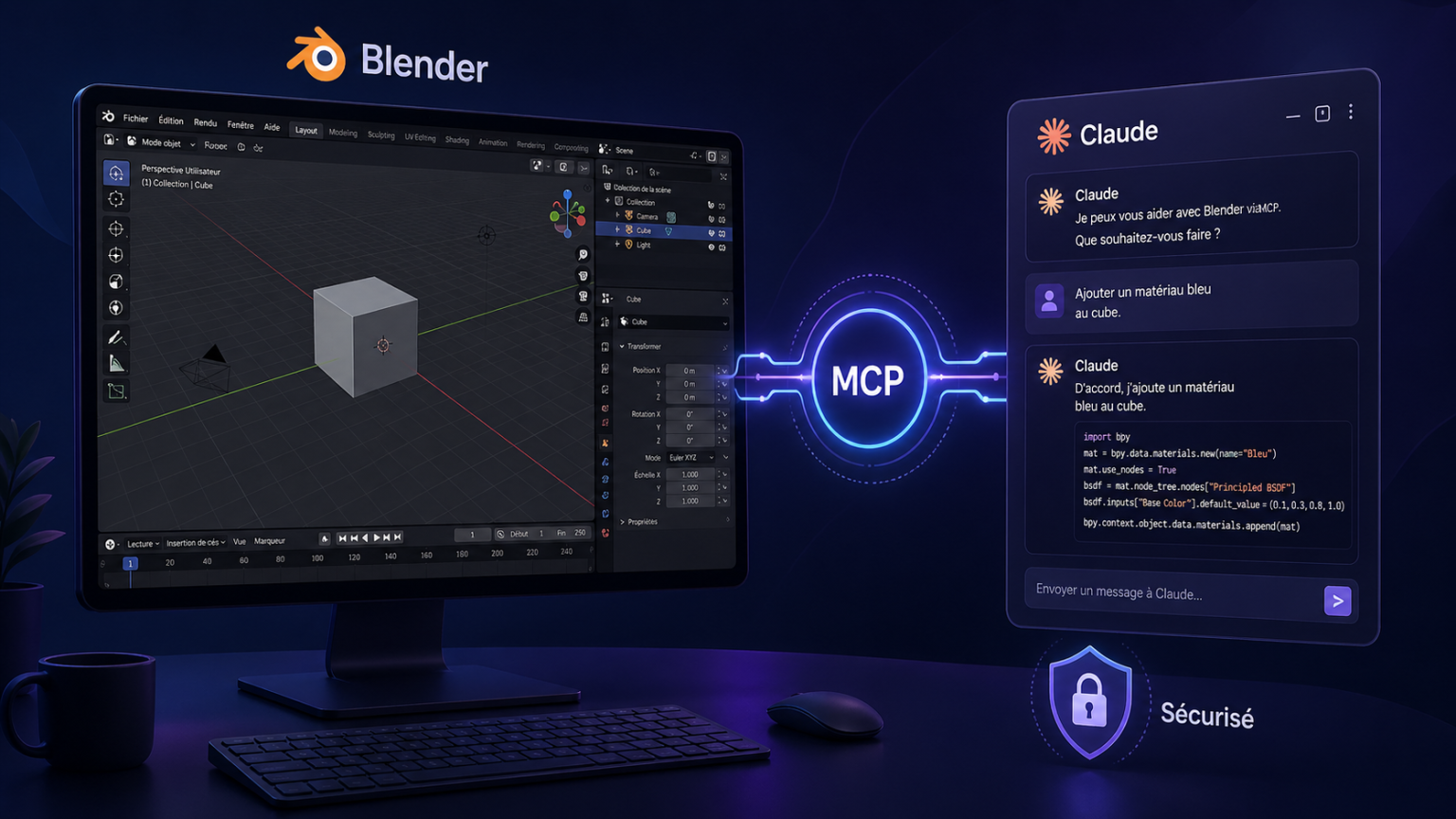 Claude Blender MCP: Installation et Utilisation Guide