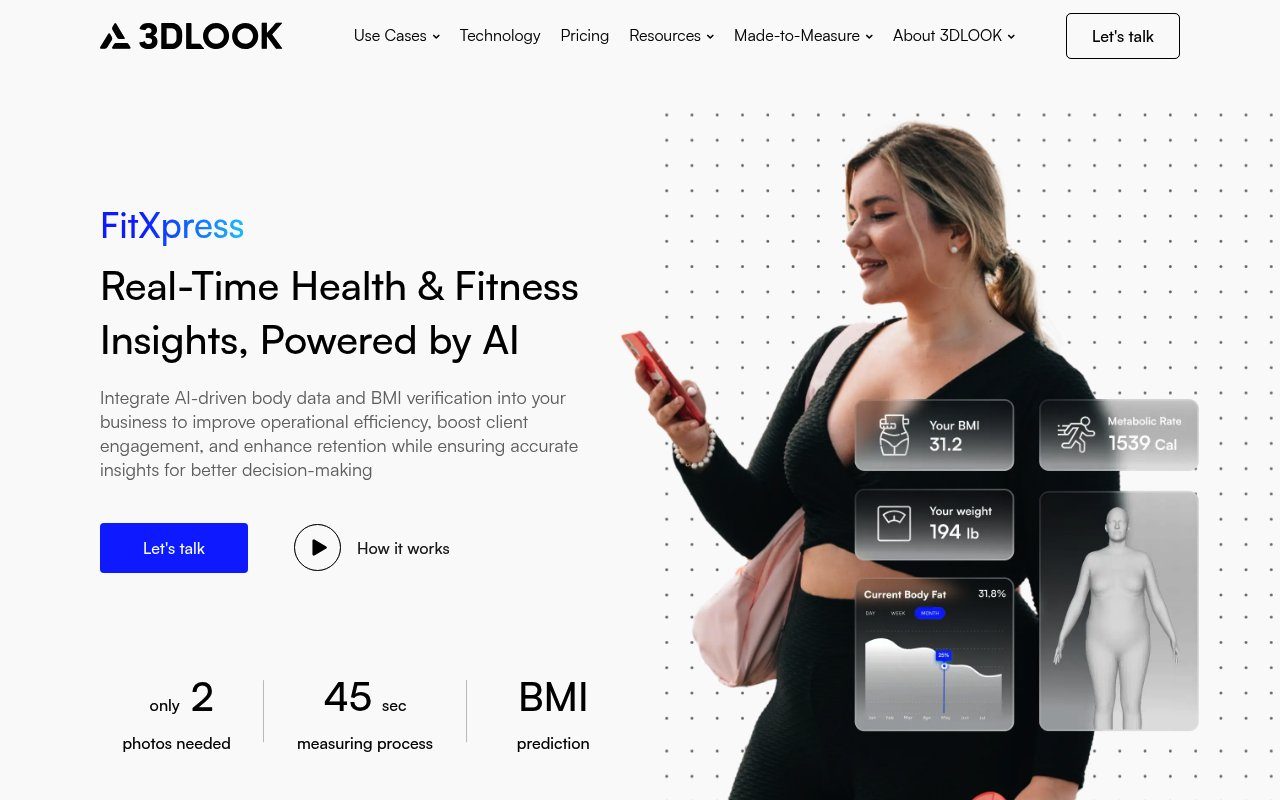 3DLOOK : body scanning et précision des tailles pour l'essayage virtuel