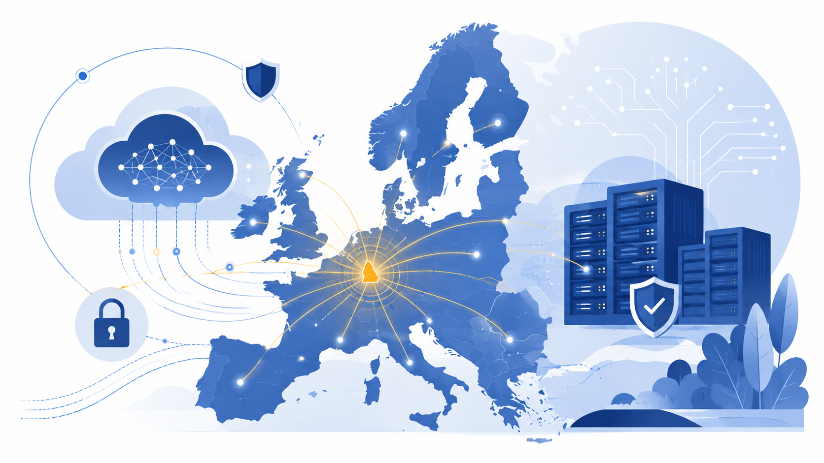Réseau cloud sécurisé au cœur de l’Europe